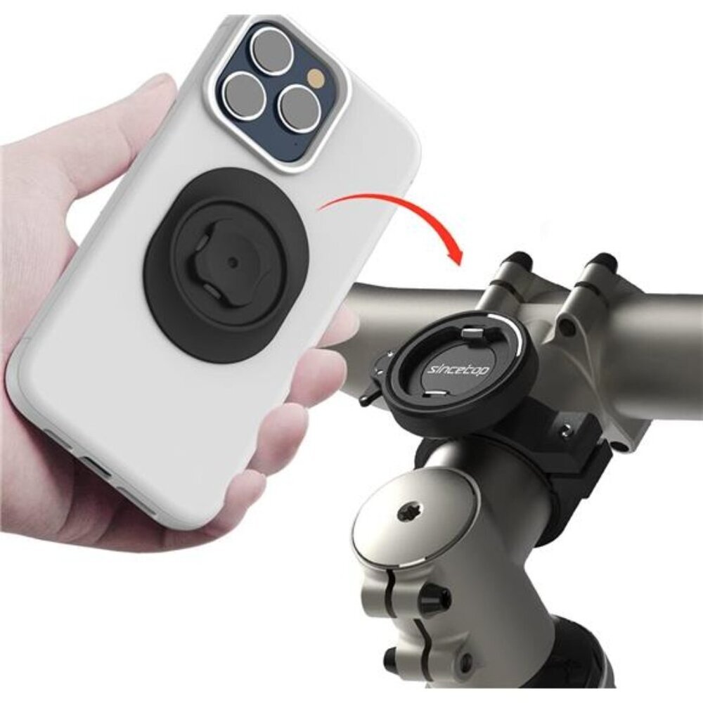 Bike Phone Holder, Aluminum Bike Phone Mount with Universal Adapter